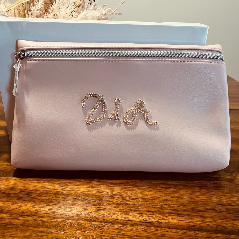 Dior Blush Pink Parfum Trousse Pouch Makeup Bag - NIB, opened box